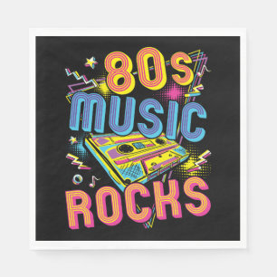 80s Music Rocks 1980s Rock  Napkins