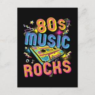 80s Music Rocks 1980s Rock  Postcard