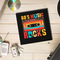 80s Music Rocks - Vintage Retro Distressed