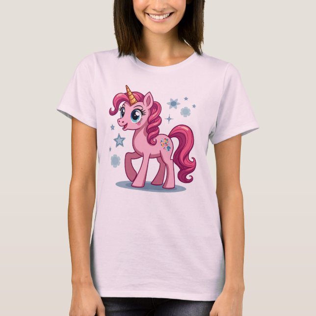 80s My Cute Little Pony Tee – Retro Pastel Vibes (Front)