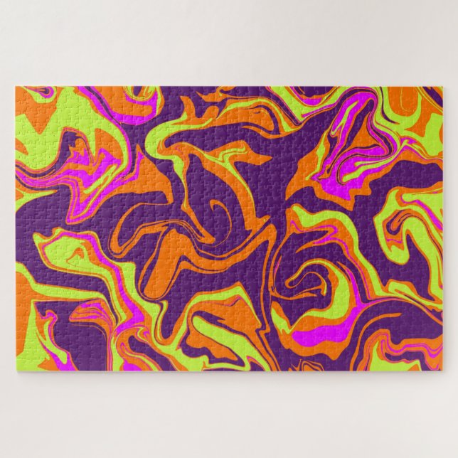 80s Mystery Melt Psychedelic Jigsaw Puzzle (Horizontal)