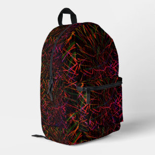 80's Neon Printed Backpack