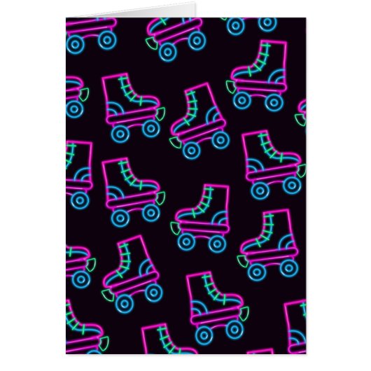 80s Neon Roller-skates Cards (Front)