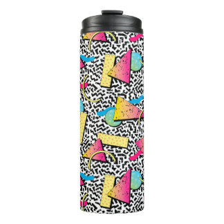 80s New Wave Retro Pattern Thermal Tumbler