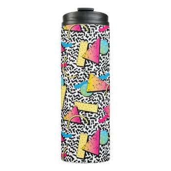 80s New Wave Retro Pattern Thermal Tumbler by ericar70 at Zazzle