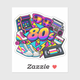 80s Nostalgia - Retro Neon Memories Sticker
