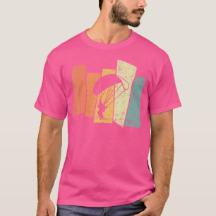 80S Paragliding Silhouette Skydiving Paraglider T-Shirt