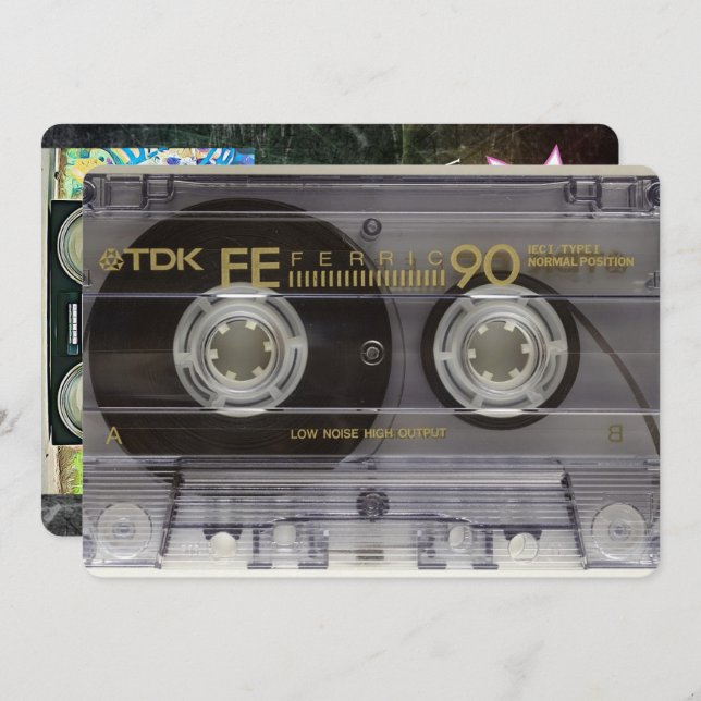 80's Party  Birthday Invitations (Front/Back)