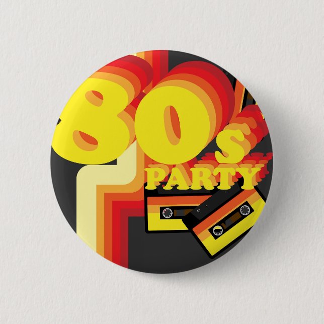 80s Party Button (Front)