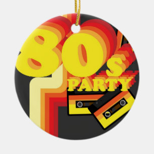 80s Party Ceramic Ornament