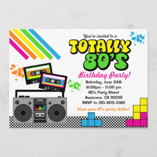 80's Party Invitation