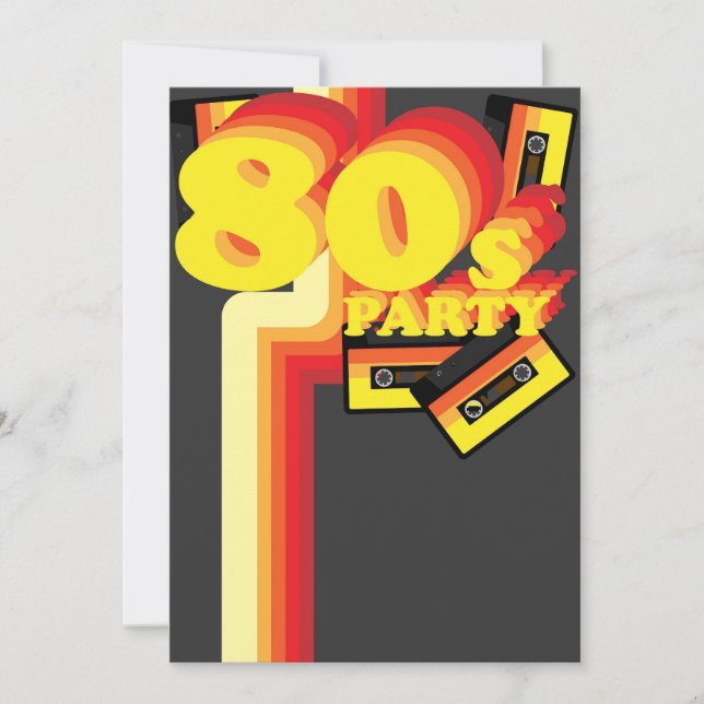 80s Party Invitation (Front)
