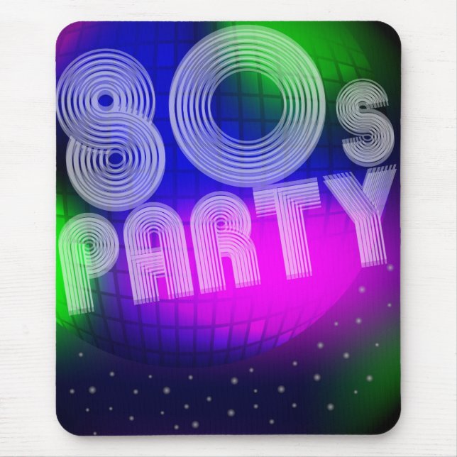 80s Party Mouse Pad (Front)