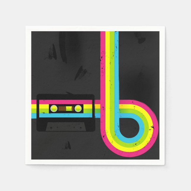 80s party napkins (Front)
