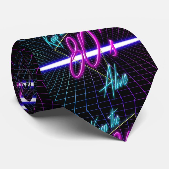 80's Party Necktie (Rolled)