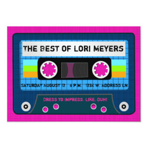Cassette Tape Invitations Zazzle