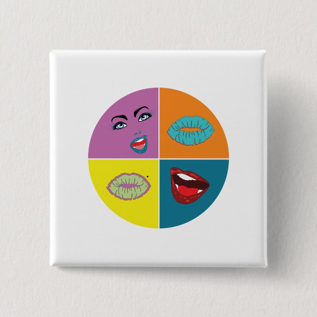 80's Pop Art Button (Front)