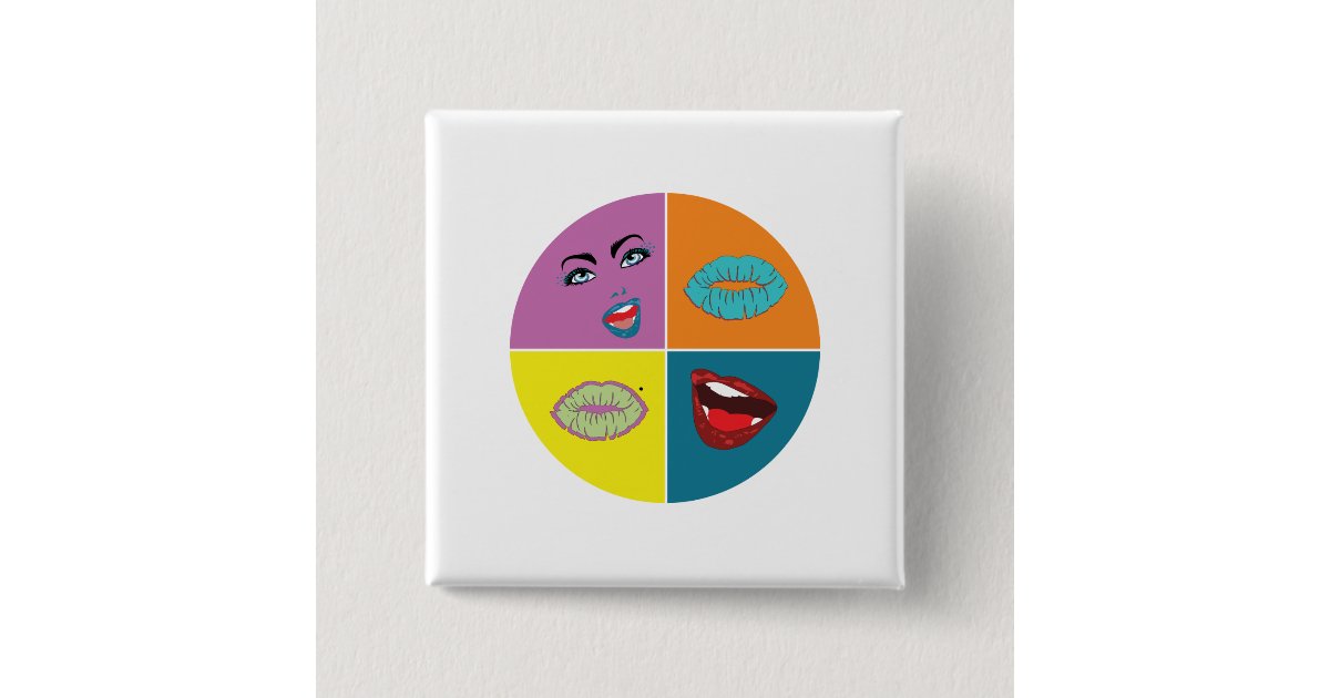 80's Pop Art Button | Zazzle