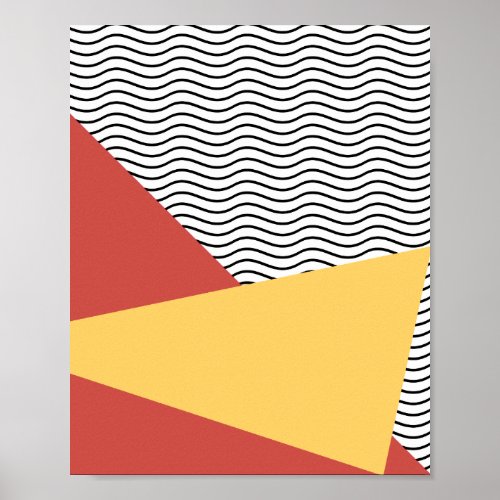 80s Pop art pattern Poster