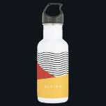 80s Pop art pattern Stainless Steel Water Bottle<br><div class="desc">Fun colors for this pattern design with a vintage pop art aesthetic reminiscing of the 80s. Retro and trendy at the same time!</div>