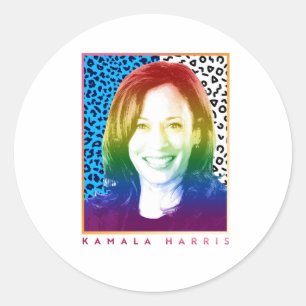 80s Poster - Kamala Harris Pride Classic Round Sticker