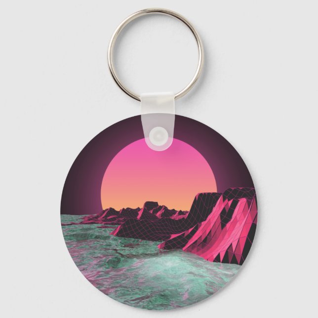 80's R I S E R Keychain (Front)