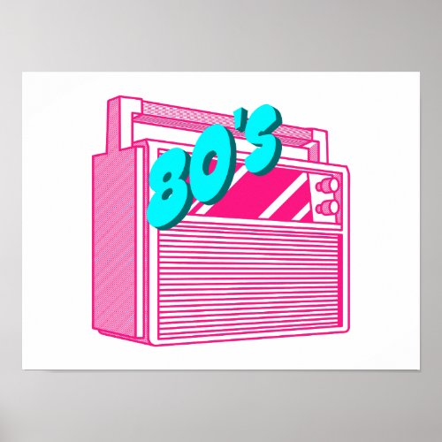 80s Radio Poster
