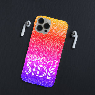 80's Rainbow Ombre Motivational Text iPhone 12 Case