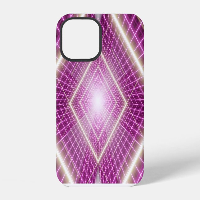 80s Retro: 3D Sci-Fi Background. Iphone Case (Back)