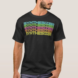 80s Retro Analog Synth Synthwave Modular Synthesiz T-Shirt