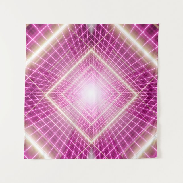 80s retro and sci fi pop art scene. tapestry (Front)