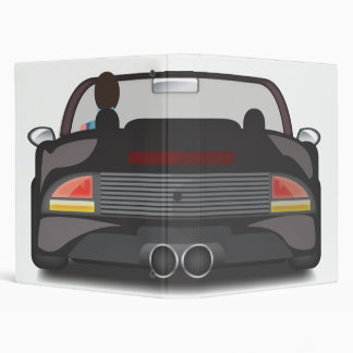 80s Retro Arcade Race 3 Ring Binder