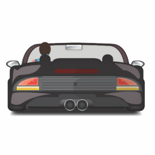 80s Retro Arcade Race Cutout