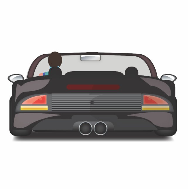 80s Retro Arcade Race Cutout (Front)