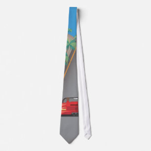 80s Retro Arcade Race Neck Tie