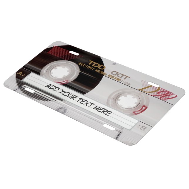 80's Retro Cassette Tape Look License Plate | Zazzle