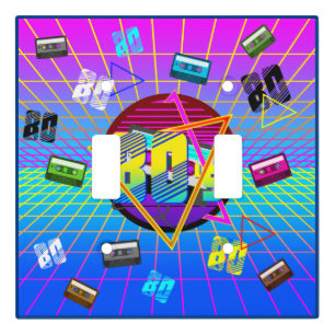 80's Retro Cassette Tape Old School Light Switch Cover