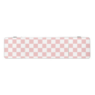80s Retro Game Baby Pink Checkerboard Beer Pong Table