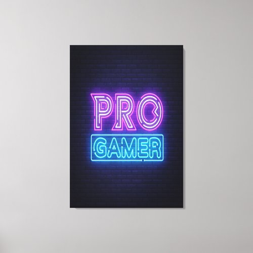 80s Retro Gamer Canvas Print