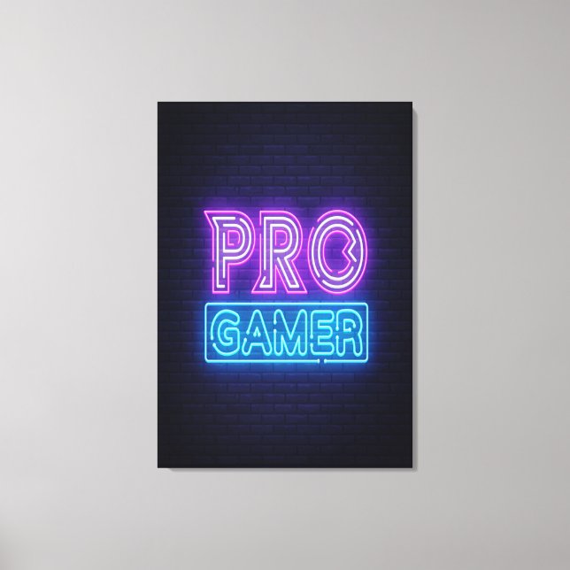 80s Retro Gamer Canvas Print (Front)