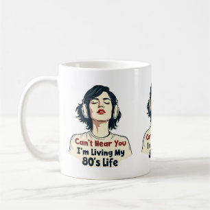 80s Retro Nostalgic Music Lover Throwback Design Coffee Mug