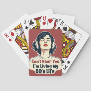 80s Retro Nostalgic Music Lover Throwback Design Poker Cards