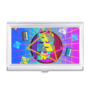 80's RETRO OLD SCHOOL CASSETTE TAPE Business Card Case