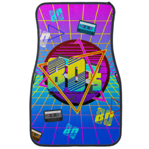 80's RETRO OLD SCHOOL CASSETTE TAPE    Car Floor Mat