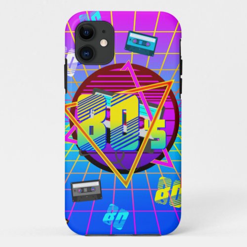 80s RETRO OLD SCHOOL CASSETTE TAPE    iPhone 11 Case