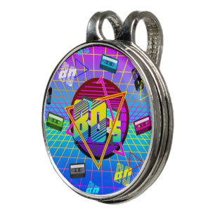 80's RETRO OLD SCHOOL CASSETTE TAPE Golf Hat Clip