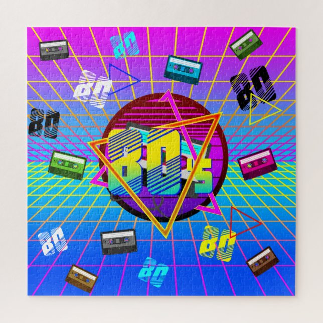 80's RETRO OLD SCHOOL CASSETTE TAPE   Jigsaw Puzzl Jigsaw Puzzle (Vertical)