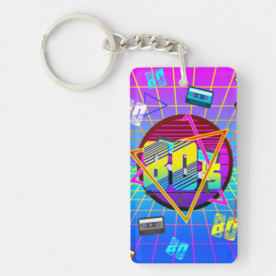 80's RETRO OLD SCHOOL CASSETTE TAPE      Keychain