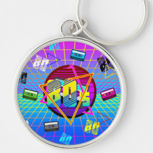 80's RETRO OLD SCHOOL CASSETTE TAPE    Keychain