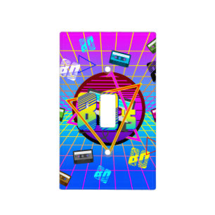 80's RETRO OLD SCHOOL CASSETTE TAPE Light Switch Cover